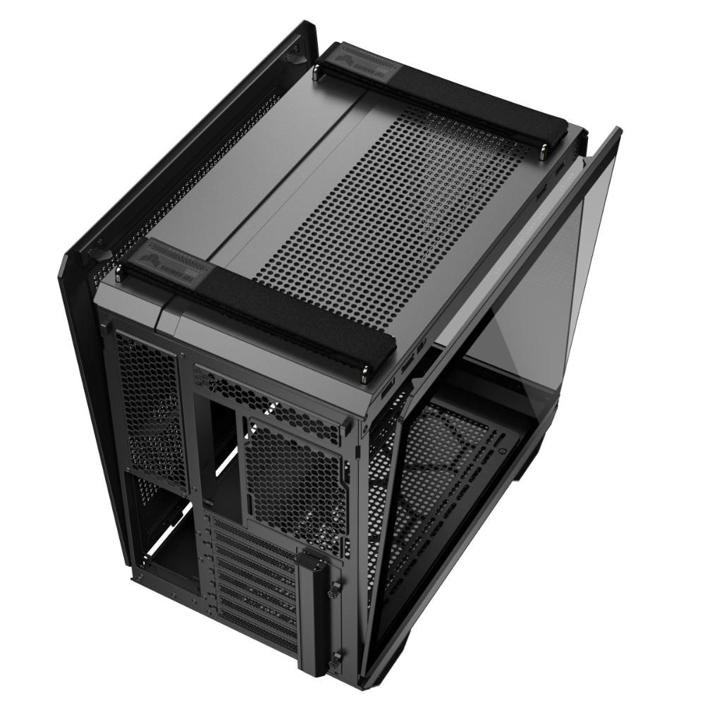 ASUS case TUF GAMING GT502 HORIZON,  Mid Tower,  průhledná bočnice,  4x 120mm ARGB Fan,  černá4 