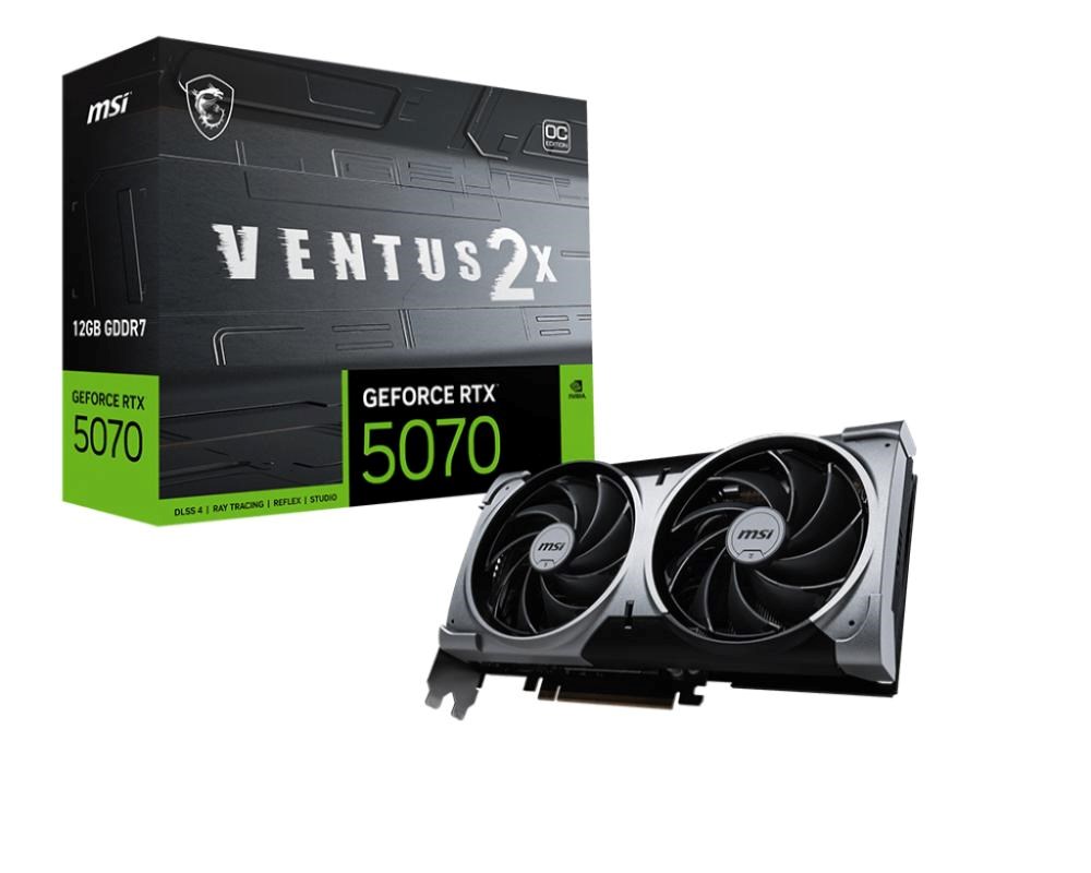 MSI GeForce RTX 5070 VENTUS 2X/ OC/ 12GB/ GDDR7
