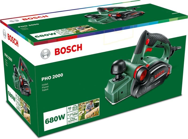 Bosch PHO 2000 hoblík, šířka 82 mm, aretace proti zapnutí, ochranná botka, oboustranné vyhazování hoblin1 