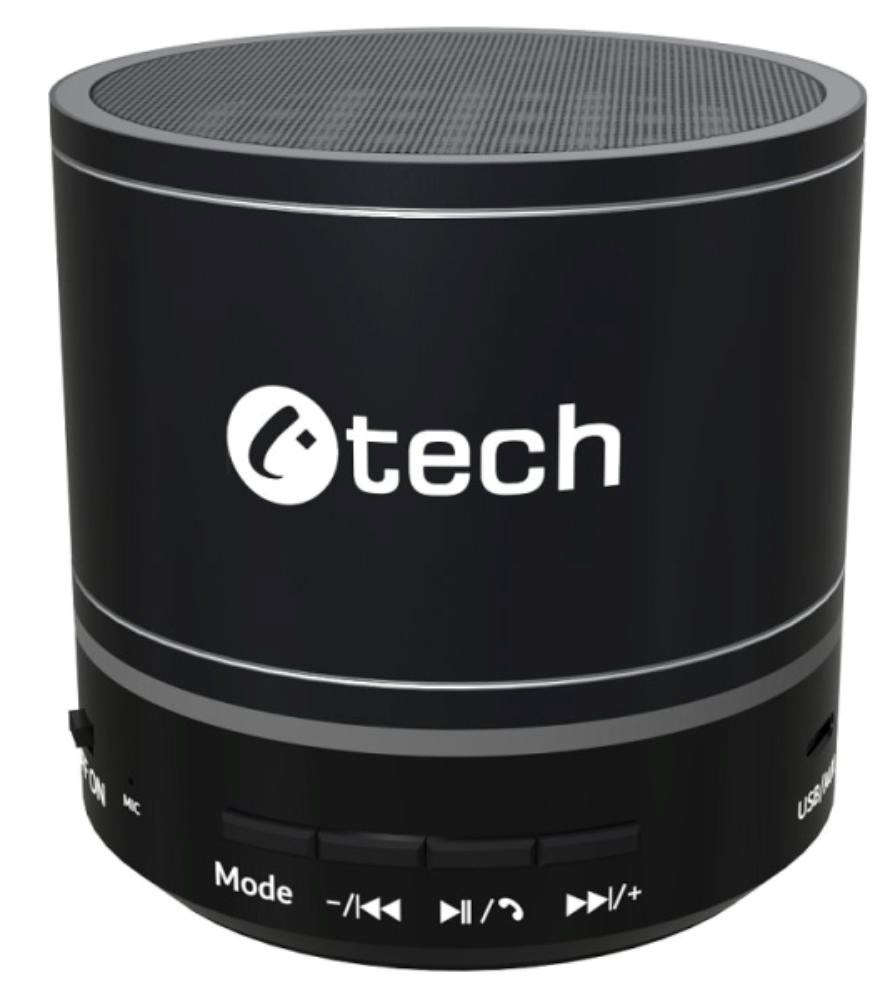 Repro C-TECH SPK-08B, bluetooth, čierny