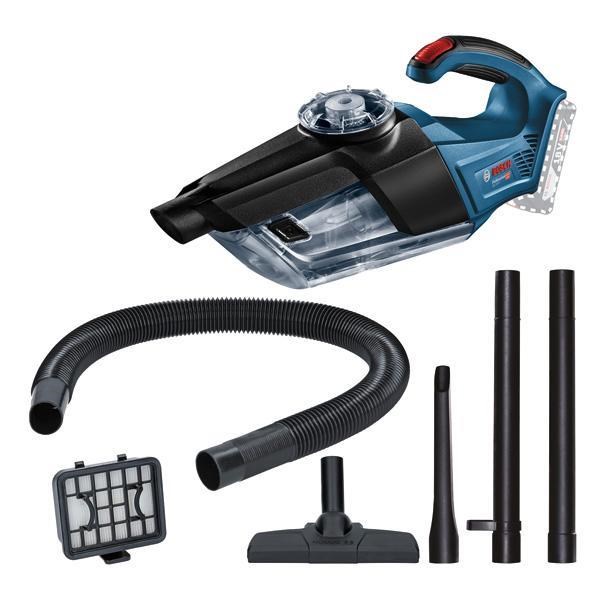 Bosch GAS 18V-1 akumulátorový vysavač, 10 l/s, 0.7 l nádoba, flexibilní prodlužovací hubice0 