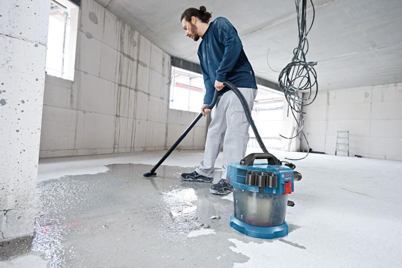 Bosch GAS 18V-10 L akumulátorový vysavač,  34, 0 l/ s,  objem nádoby 10 l,  Click & Clean4 