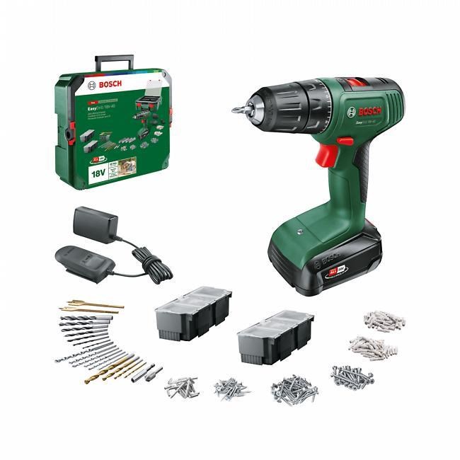 Bosch EasyDrill 18V-40 akumulátorový vrtací šroubovák,  krouticí moment 40 Nm,  13mm rychloupínací sklíčidlo0 