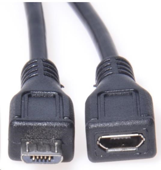 PREMIUMCORD Predlžovací kábel micro USB - micro USB 3 m (M/ F)