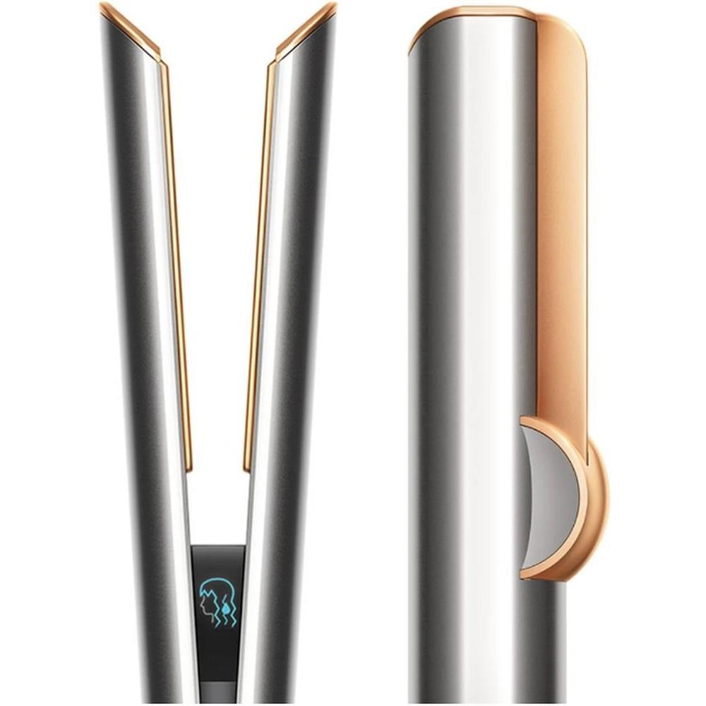 Dyson Airstrait HT01 žehlička na vlasy,  LCD displej,  Hyperdymium™ motor,  automatická pauza,  stříbrná/ měděná3 