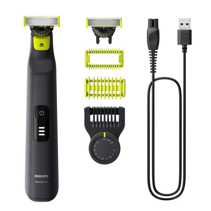 Philips OneBlade Pro 360 QP6542/ 15 zastřihovač,  voděodolný,  3 nástavce,  akumulátorový provoz1 