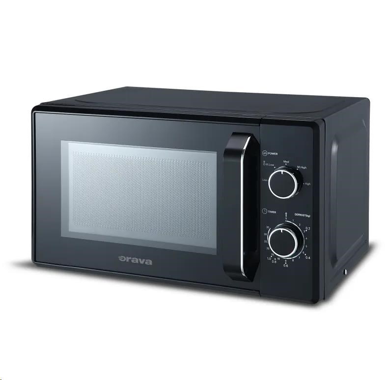 Orava Miwa-1B mikrovlnná trouba 700 W,  20 l,  otočný talíř s průměrem 25, 5 cm,  černá4 