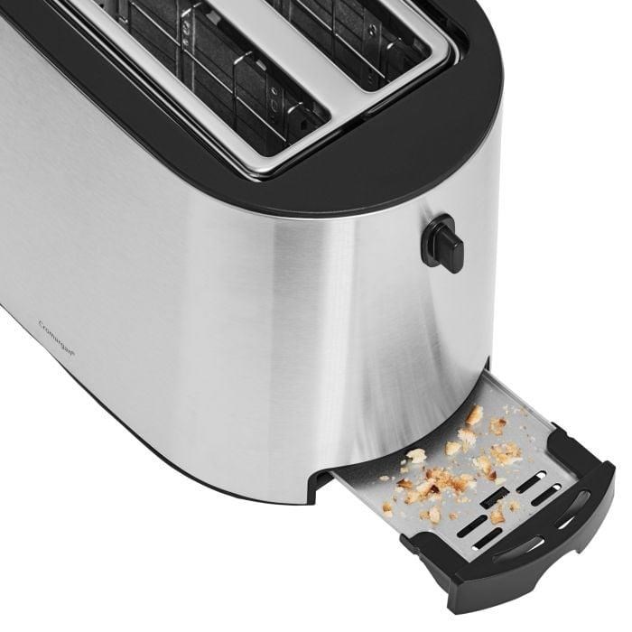 WMF Bueno Pro topinkovač,  870 W,  6 úrovní opekání,  odnímatelná přihrádka na dorbky,  nerez /  černá2 