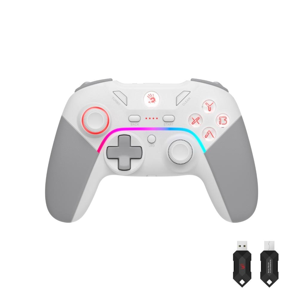 A4tech Bloody GPW70,  gamepad,  RGB,  Dual mode 2, 4G+USB,  bílá0 