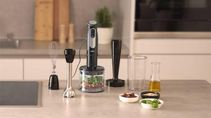 Braun MultiQuick 5 Pro ponorný mixér,  1000 W,  25 rychlostí + Turbo,  ergonomická rukojeť,  EasyClick Plus,  černá7 