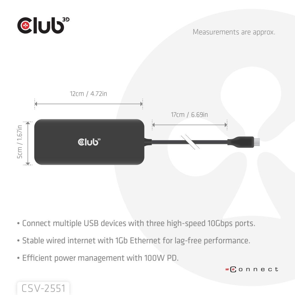 Club3D Dokovací stanice USB-C 8v1,  1xHDMI,  1xDP,  1xUSB-C,  2xUSB,  1xRJ45,  černá1 