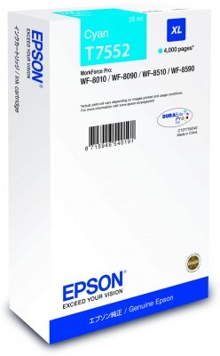 EPSON Ink bar WF-8xxx Series Ink Cartridge XL Cyan - (4.000 str.) (39 ml)0 