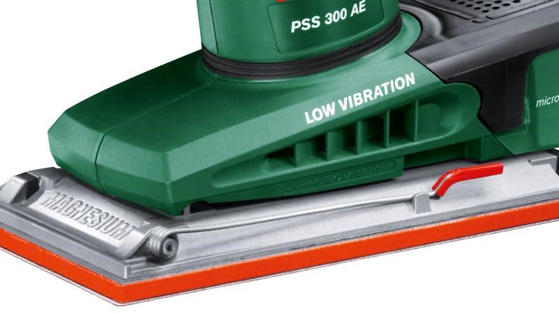 Bosch PSS 250 A/ AE vibrační bruska,  250 W,  14.000 – 24.000 kmitů/ min,  plocha 92 x 182 mm1 