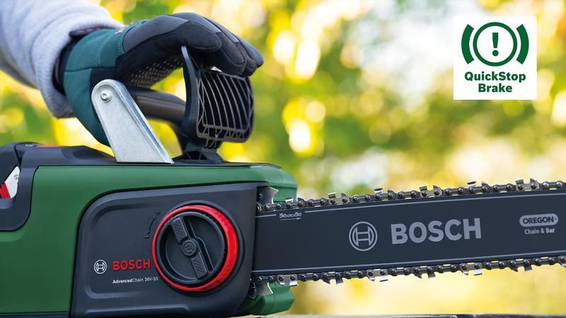 Bosch AdvancedChain 36V-35-40 akumulátorová řetězová pila,  lišta 35 cm,  řetěz Oregon,  automatické mazání olejem3 