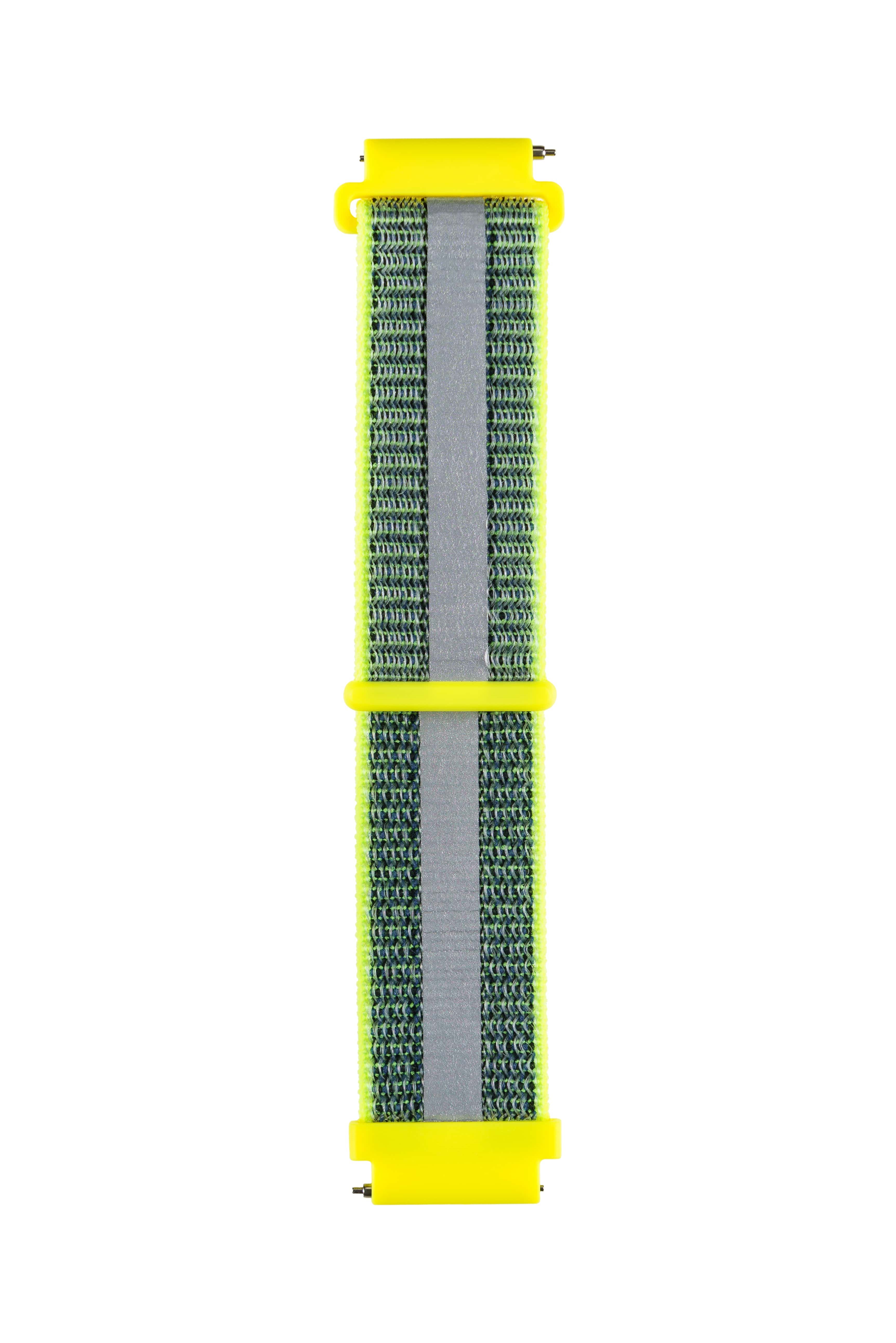 Garett Kids univerzální řemínek 20 mm,  zelený reflexní0 
