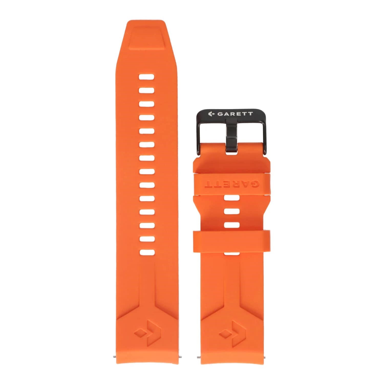 Garett univerzální řemínek 22 mm,  oranžový silikonový0 