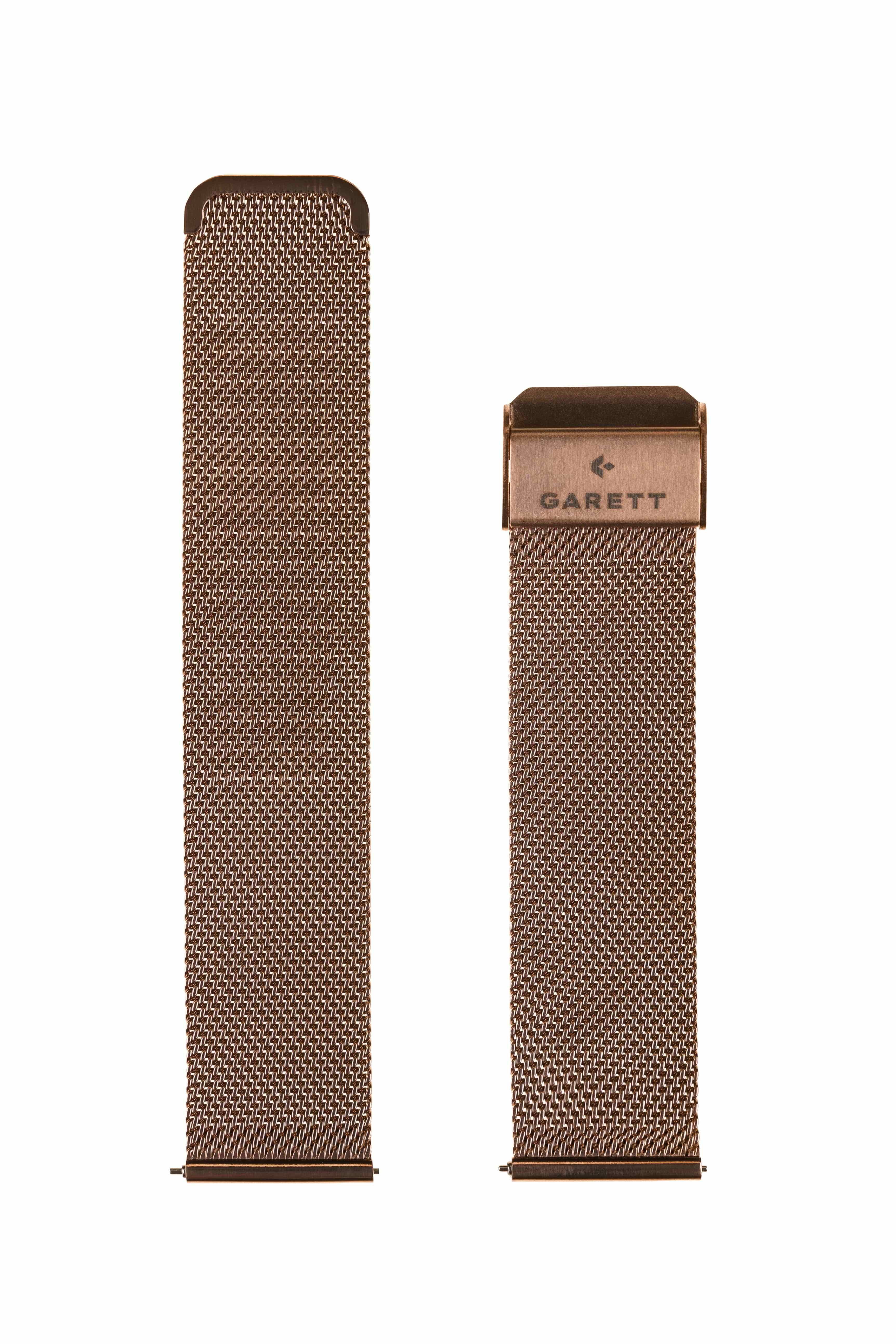 Garett univerzální řemínek 22 mm,  zlatý kovový,  typ Mesh0 