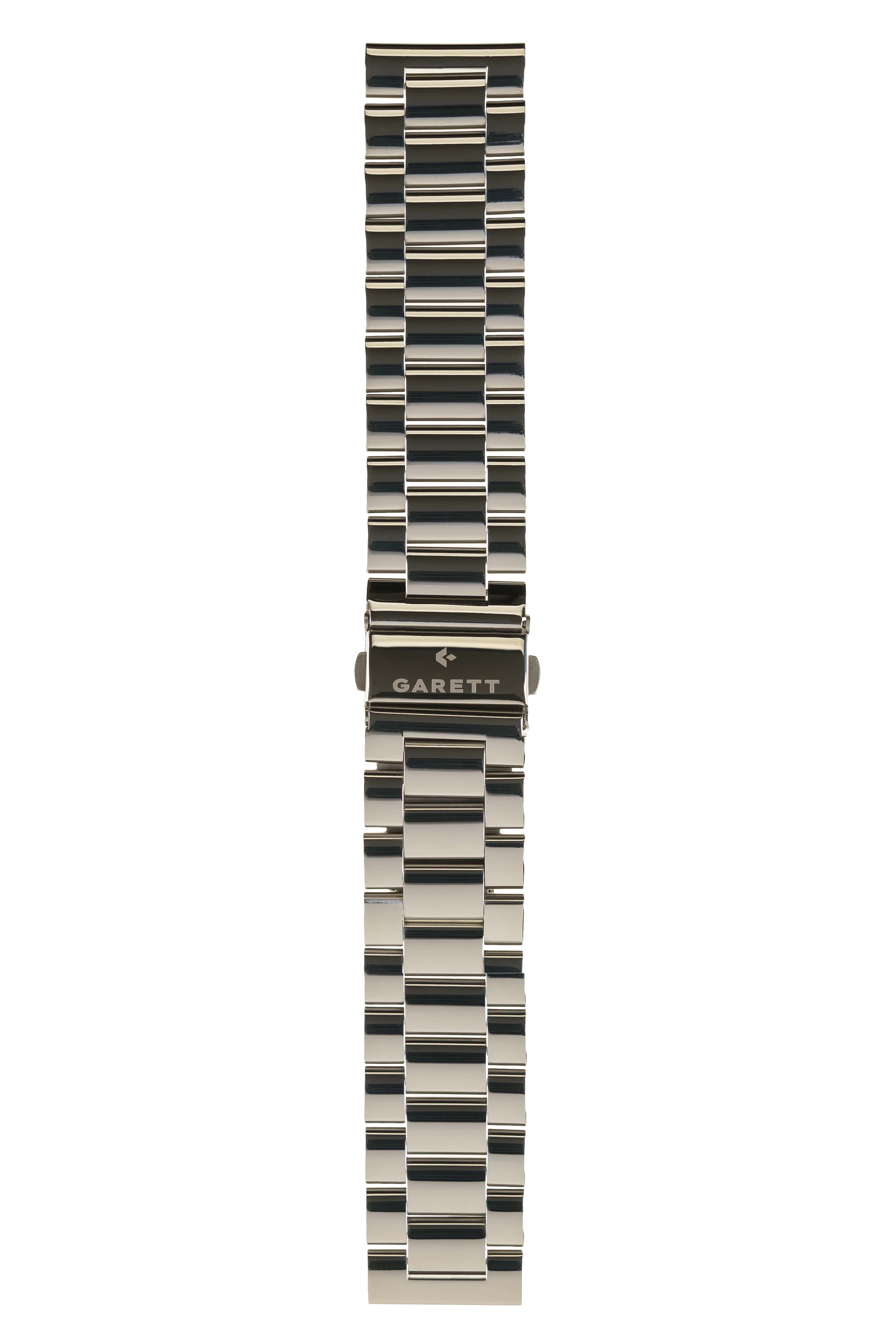 Garett univerzální řemínek 22 mm,  stříbrný kovový,  typ Solid0 