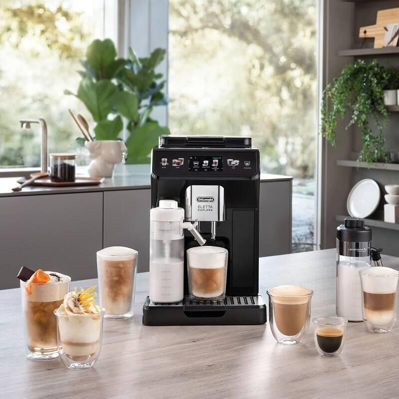 DeLonghi Eletta Explore ECAM 450.55.G automatický kávovar,  1450 W,  19 barů,  systém LatteCrema,  mlýnek na kávu1 