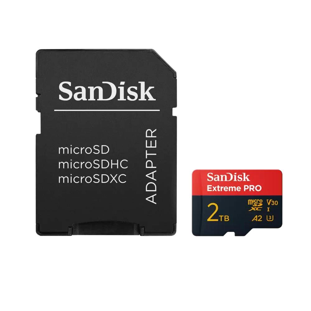 SanDisk micro SDXC karta 2TB Extreme PRO (250 MB/s A2 UHS-I U3 V30) + adaptér0 