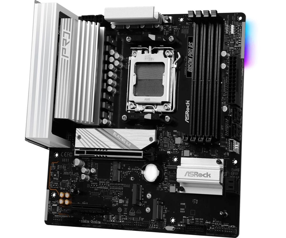 ASRock MB Sc AM5 B850M PRO RS,  AMD B850,  4xDDR5,  1xDP,  1xHDMI,  mATX1 