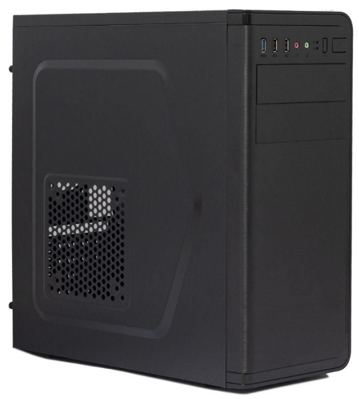 BAZAR - CRONO skříň MT-760i Midi Tower,  bez zdroje,  černá - Poškozený obal (Komplet)1 