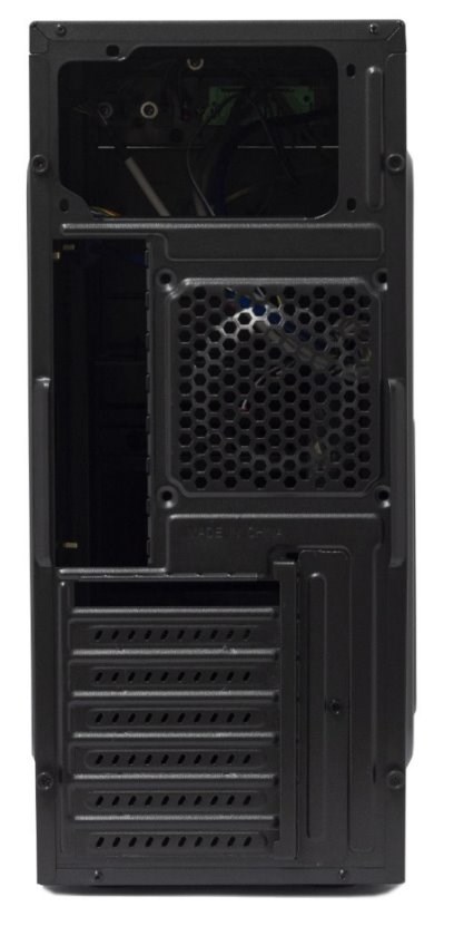 BAZAR - CRONO skříň MT-760i Midi Tower,  bez zdroje,  černá - Poškozený obal (Komplet)3 