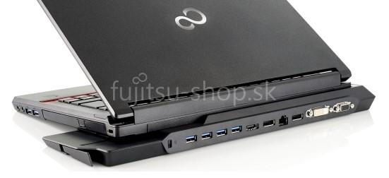 FUJITSU -repas- DOCK + AC Adapter 80W (0W) pro E546,  E556,  E547,  E557,  E7xx,  U745 -   AUDIO 2xDP DVI VGA LAN 4xUSB 3.00 