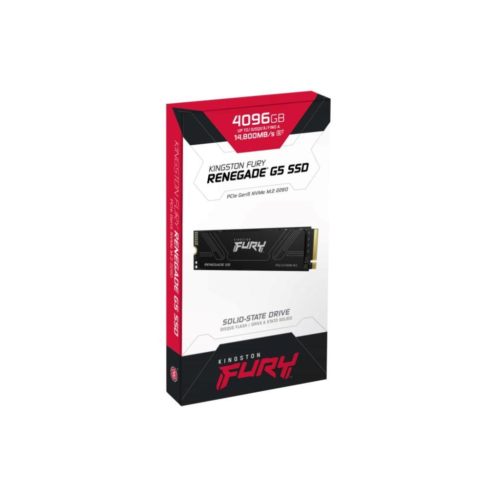 Kingston FURY RENEGADE G5 SSD 4TB M.2 2280 NVMe PCIe 5.0 (R 14800MB/ s; W 14000MB/ s)0 