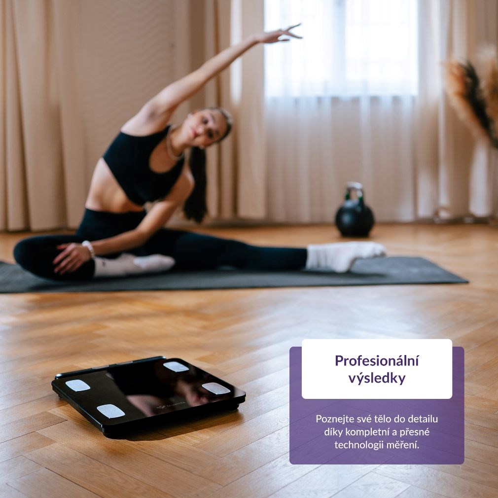 TrueLife FitScale W8 BT Black - osobní diagnostická bluetooth váha1 