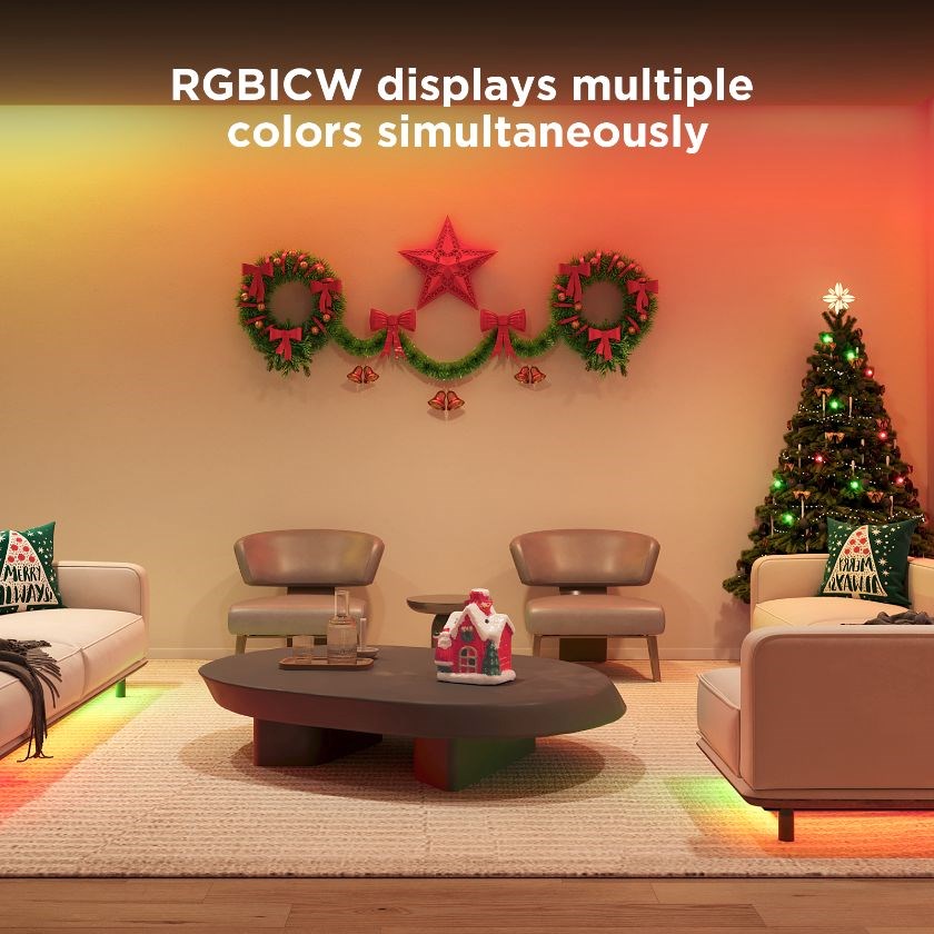 Govee WiFi RGBICW Smart PRO LED pásek 3m MATTER - extra odolný3 