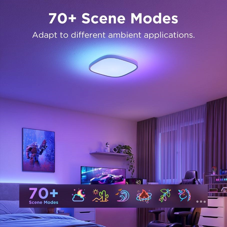 Govee RGBICWW Smart duální stropní světlo 2400lm 30cm Matter3 