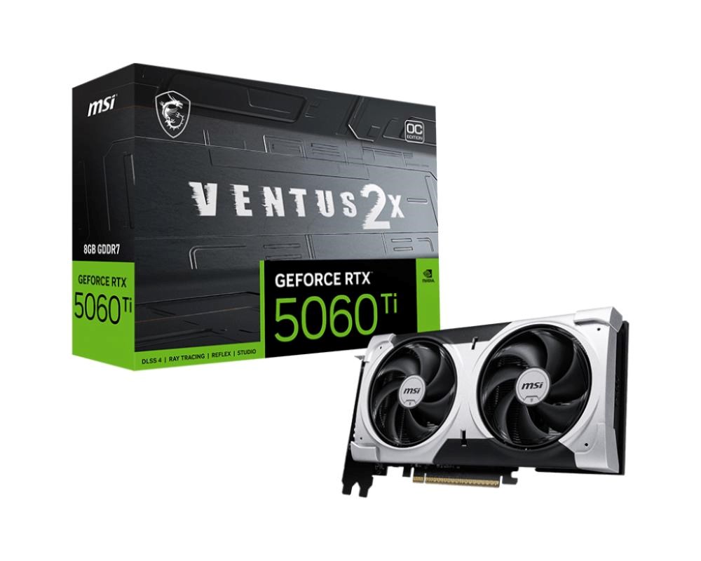 MSI GeForce RTX 5060 Ti VENTUS 2X PLUS/ OC/ 8GB/ GDDR7