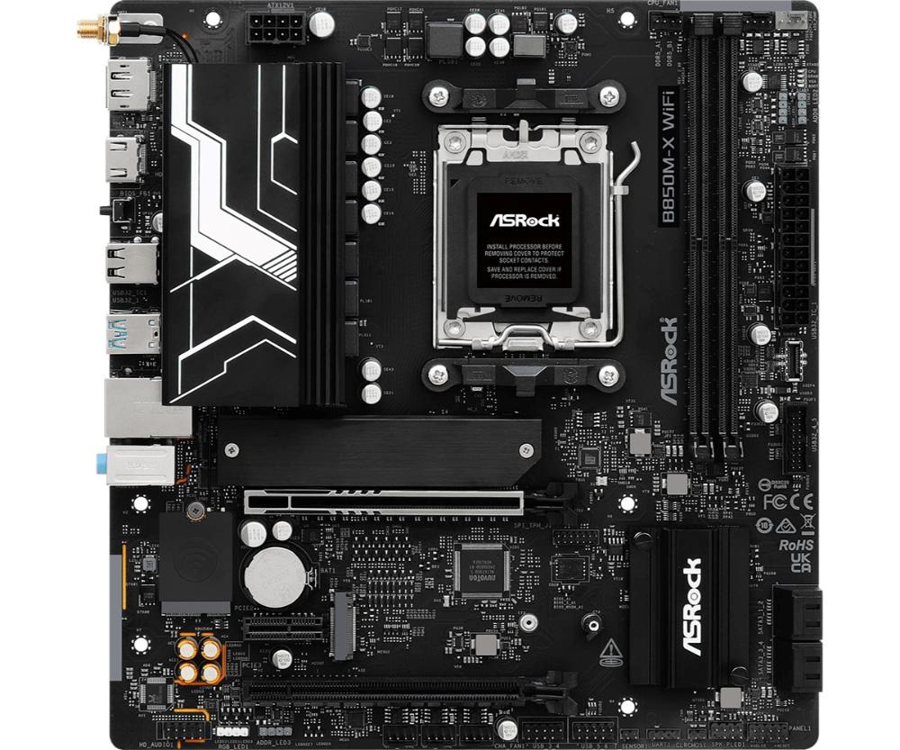 ASRock MB Sc AM5 B850M-X WIFI R2.0, AMD B850, 2xDDR5, 1xDP, 1xHDMI, WiFi, mATX1 
