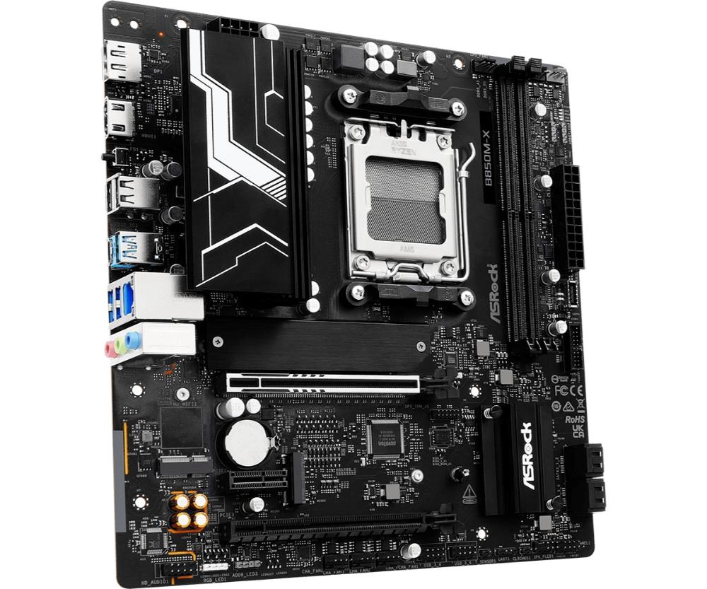 ASRock MB Sc AM5 B850M-X R2.0,  AMD B850,  2xDDR5,  1xDP,  1xHDMI,  mATX2 