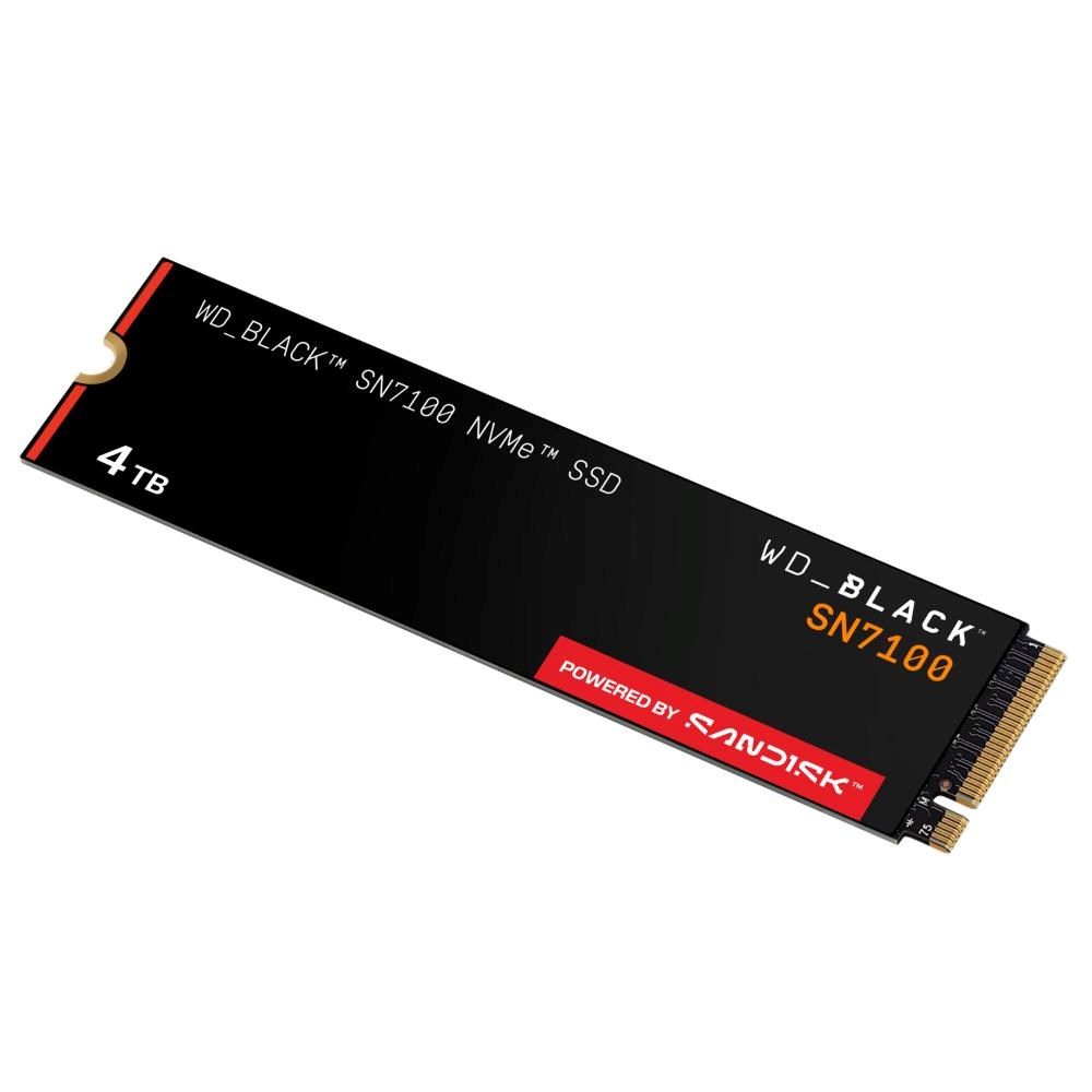 WD BLACK SSD NVMe 4TB PCIe SN7100 Powered by SanDisk,  Gen4,  (R:7250,  W:6900MB/ s)3 