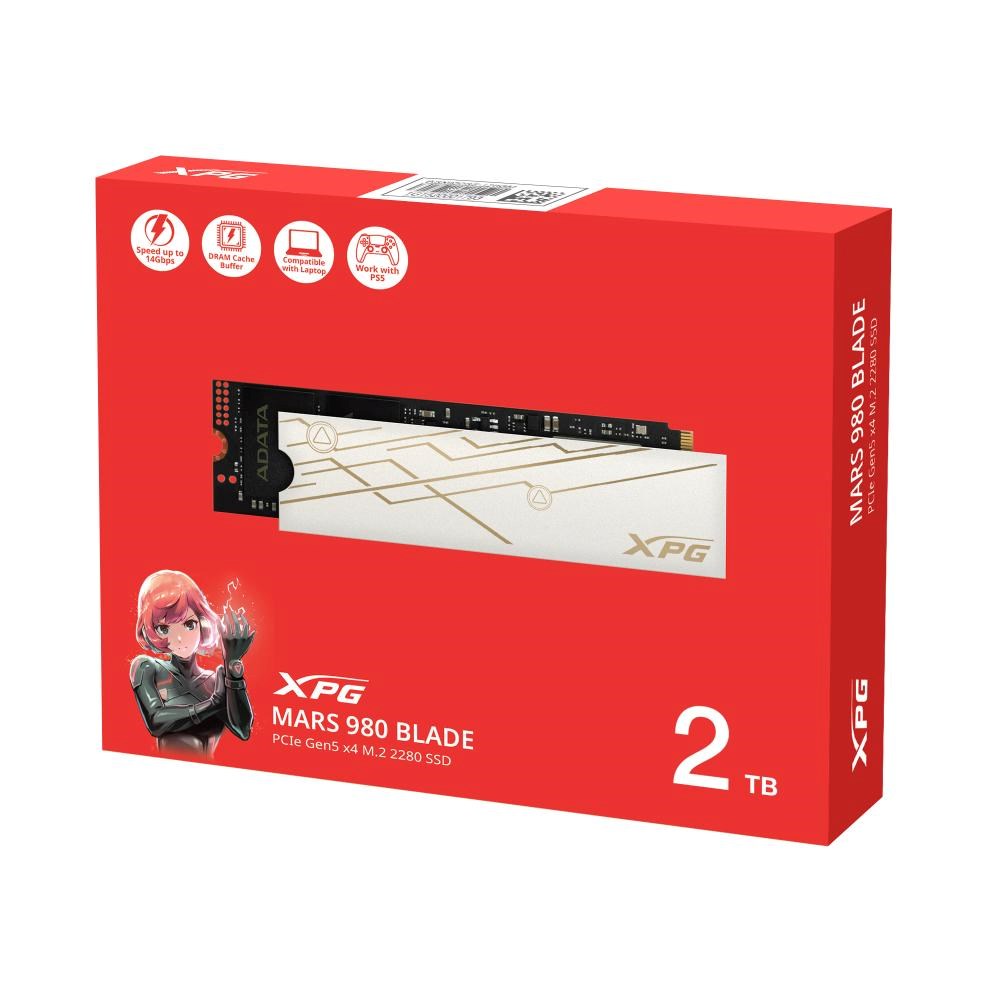 ADATA SSD 2TB XPG MARS 980 BLADE,  PCIe Gen5x4,  M.2 2280,  (R:14000/  W:13000MB/ s)3 