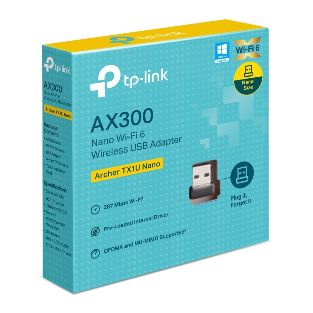 TP-Link Archer TX1U Nano WiFi6 USB adapter (AX300, 2, 4GHz/ 5GHz, USB2.0)4 