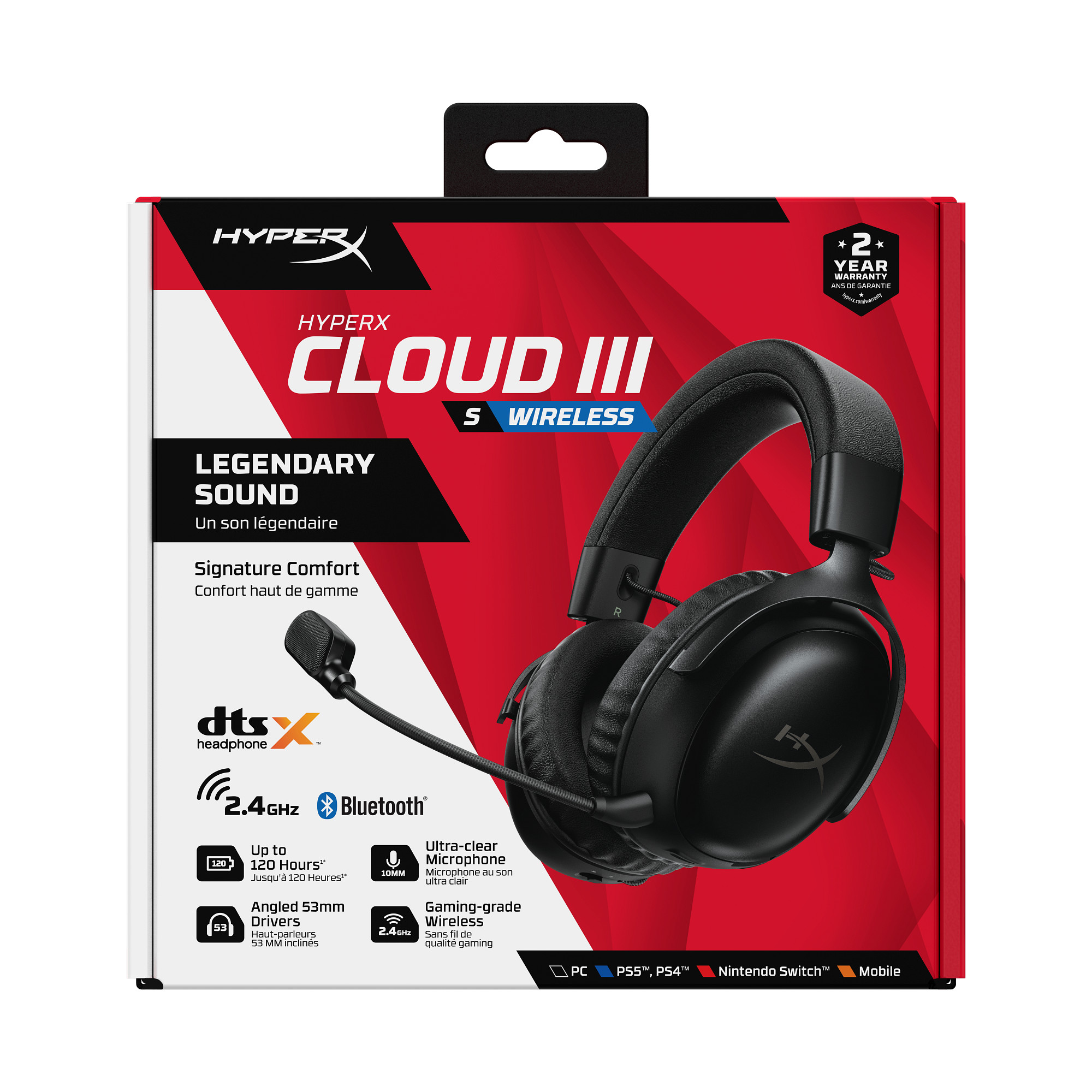 HyperX Cloud III S Wireless Black Gaming Headset1 