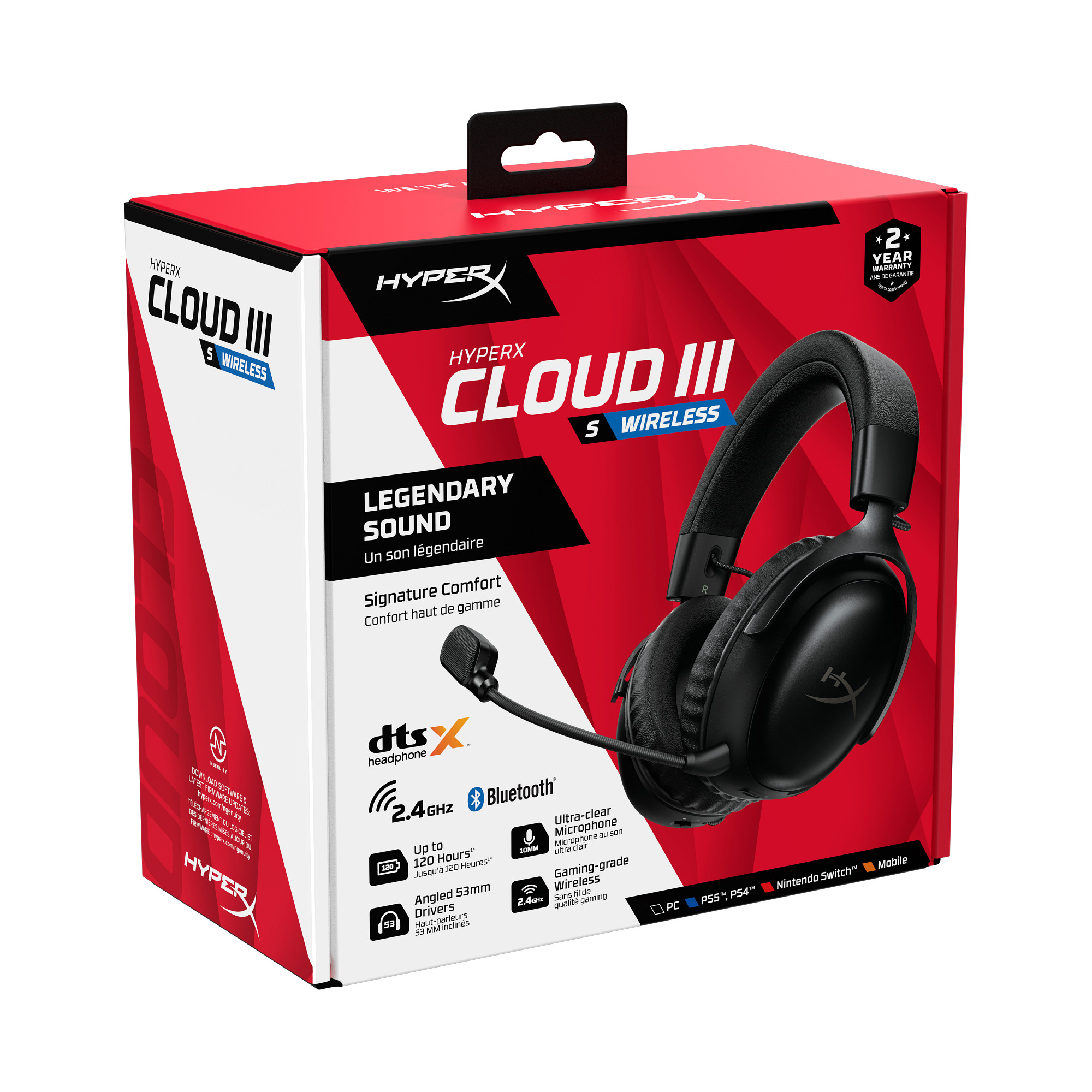 HyperX Cloud III S Wireless Black Gaming Headset3 