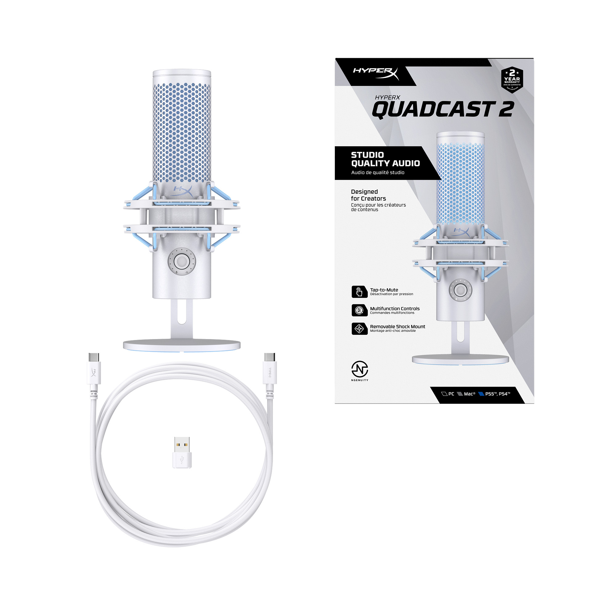 HyperX QuadCast 2 FRS Mic21 
