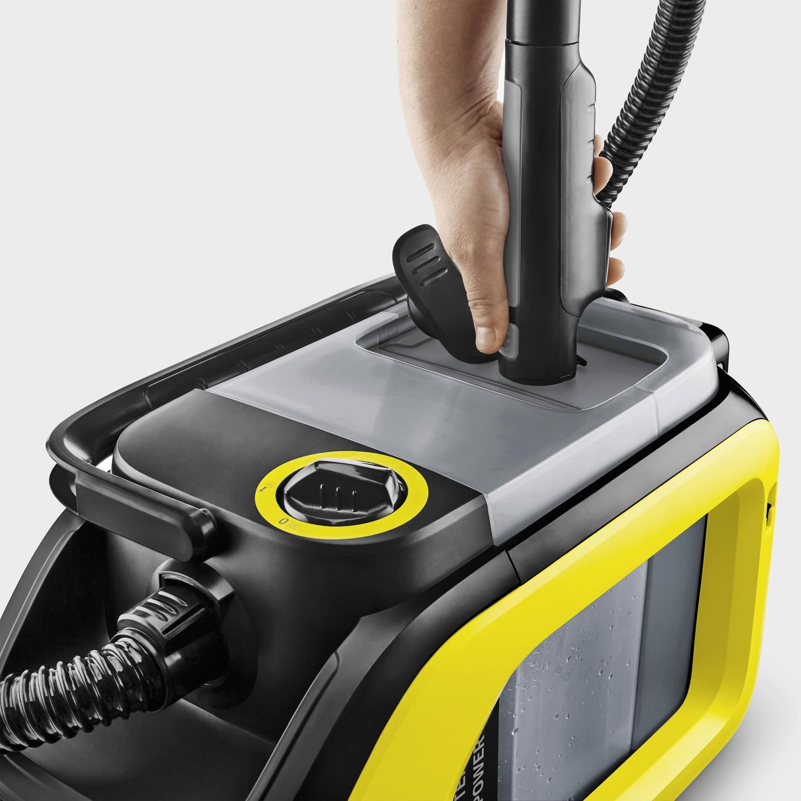 Kärcher SE 3-18 Compact Battery AKU tepovač,  18 V baterie,  1.7/ 2.9 l nádrže,  funkce hygienického proplachu1 
