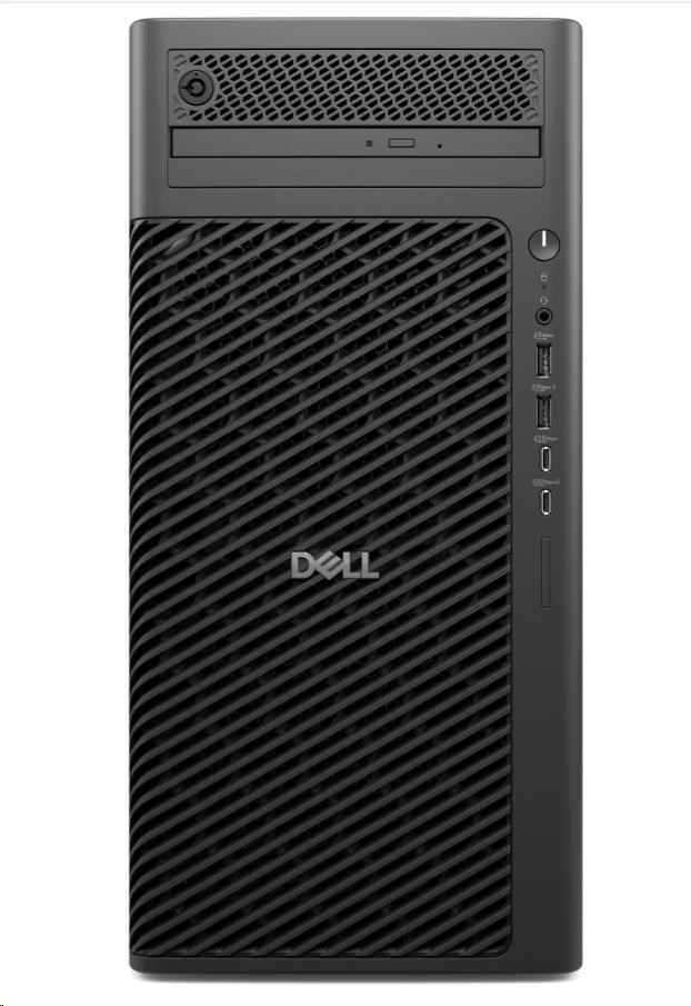 DELL PC Pro Max Tower T2 FCT2250/ 1500W/ TPM/ U9-285/ 32GB/ 1TSSD/ Integrated/ vPro/ Kb/ Mouse/ W11 Pro/ 3Y PS NBD3 