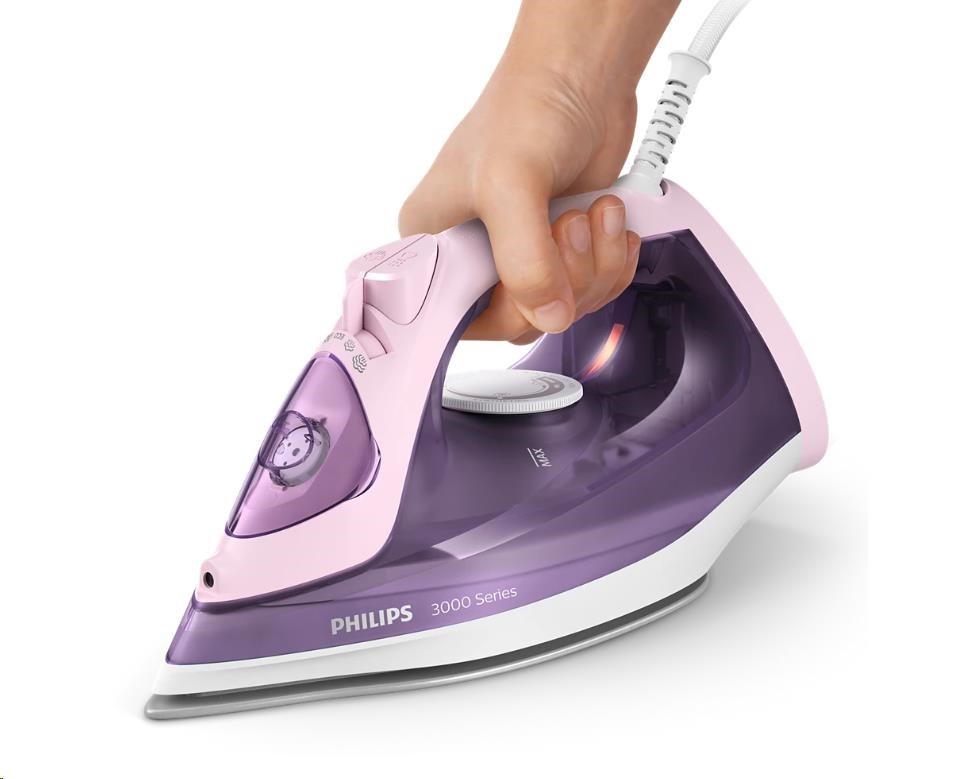 Philips 3000 Series DST3020/ 30 napařovací žehlička,  2200 W,  keramická žehlicí plocha,  fialová4 