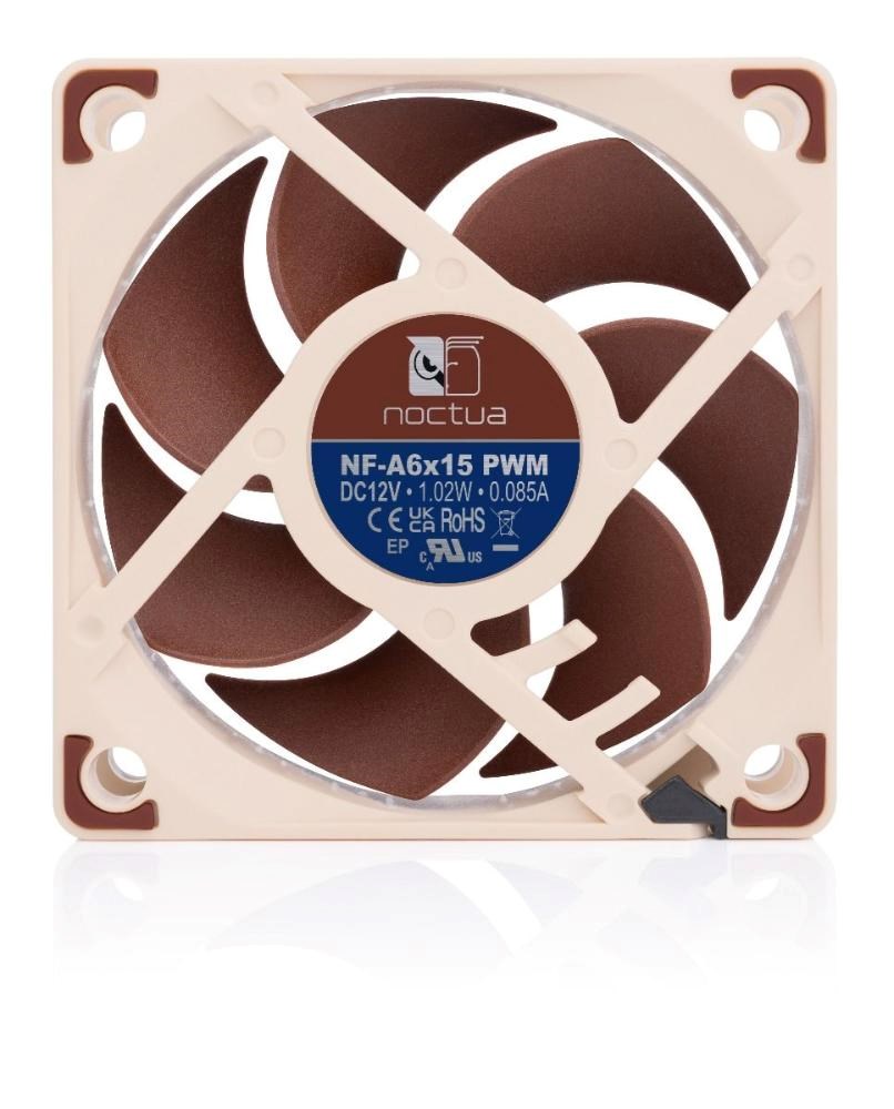 NOCTUA Ventilátor NF-A6x15 PWM,  60mm,  hnědá3 