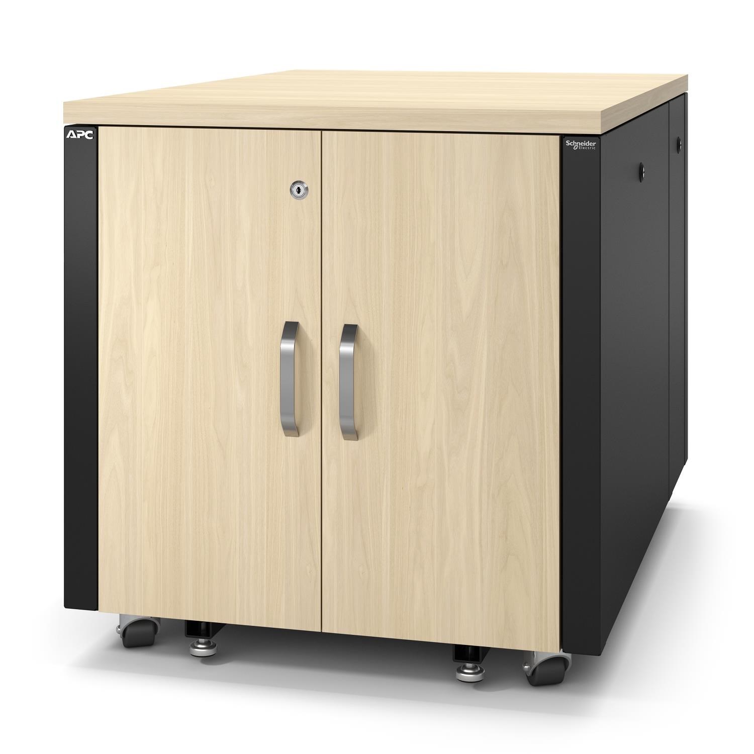 APC NetShelter Soundproof, 12U, Server Rack Enclosure, Maple0 