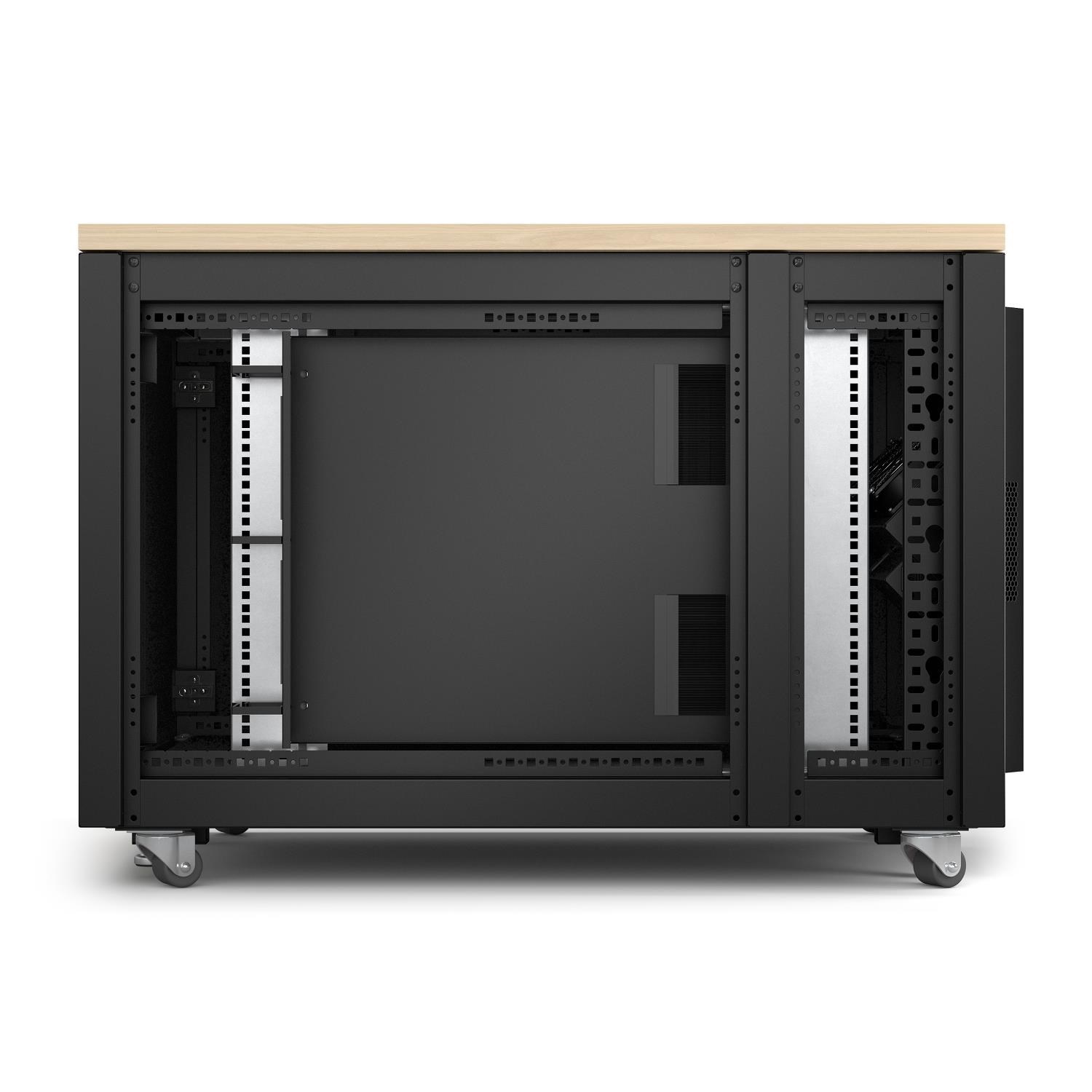 APC NetShelter Soundproof, 12U, Server Rack Enclosure, Maple3 
