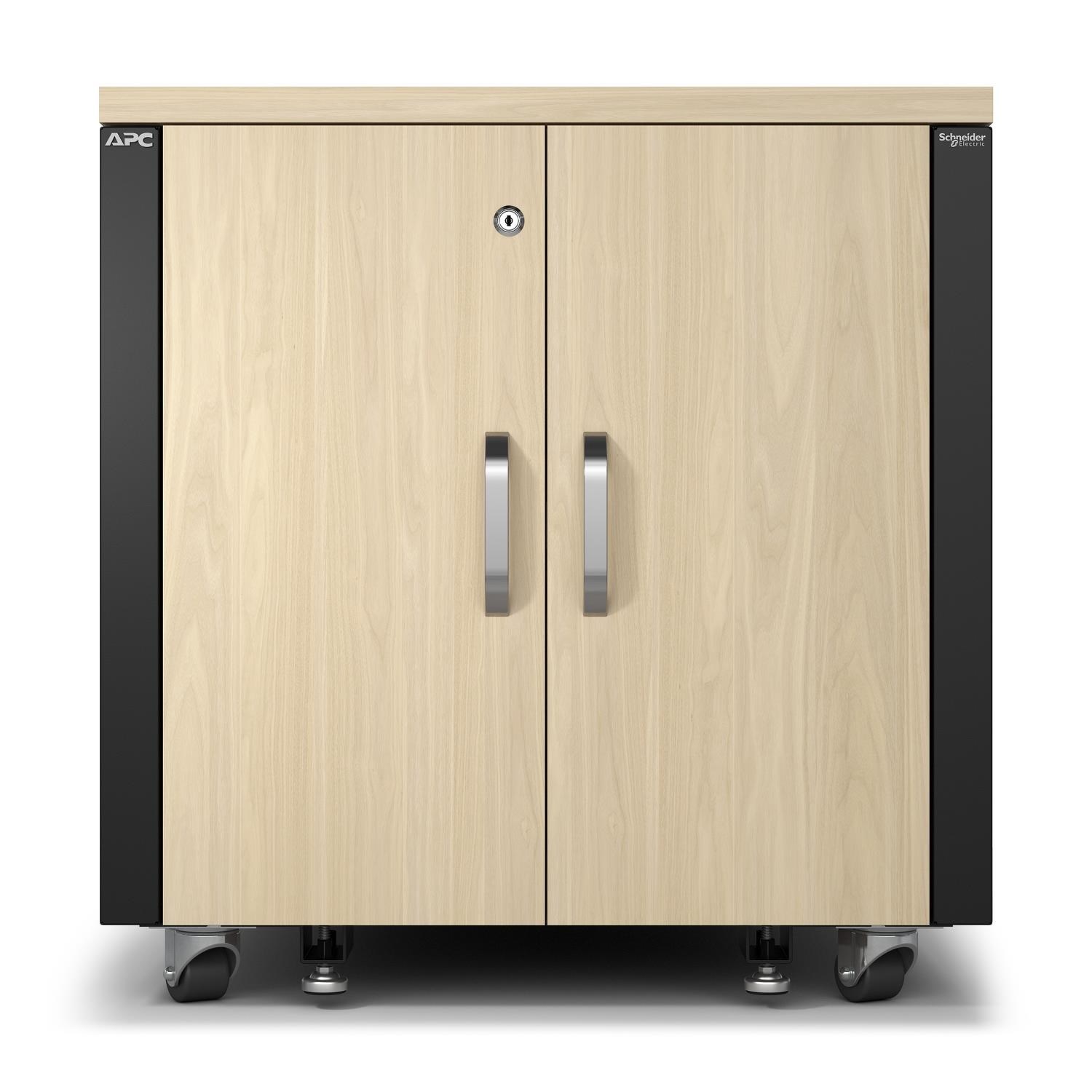 APC NetShelter Soundproof, 12U, Server Rack Enclosure, Maple6 