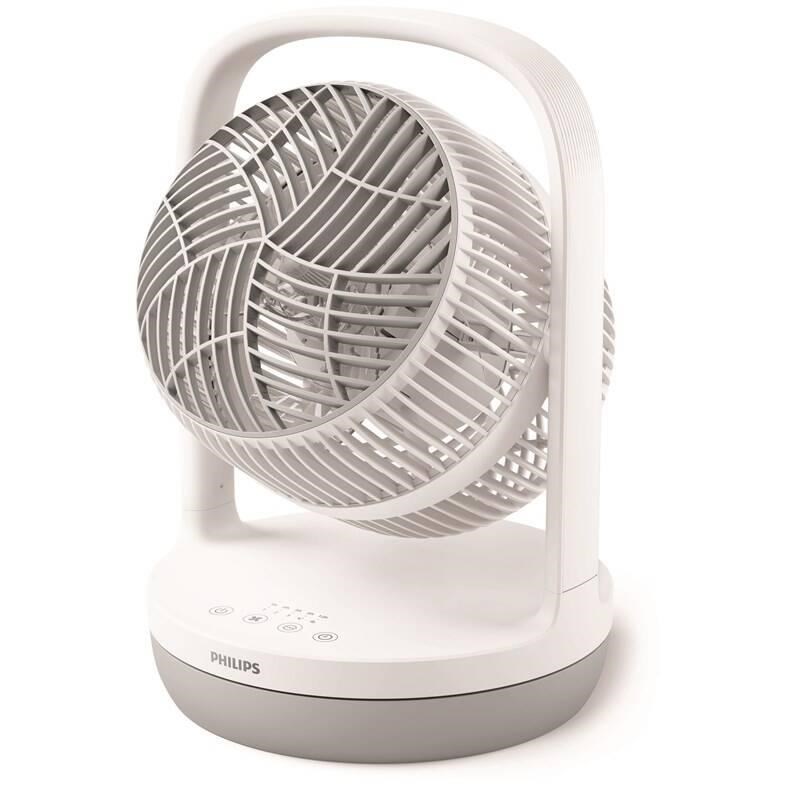 Philips 2000 Series CX2050/ 00 stolní ventilátor,  3 rychlosti,  23 dB,  2 režimy,  bílá /  šedá0 