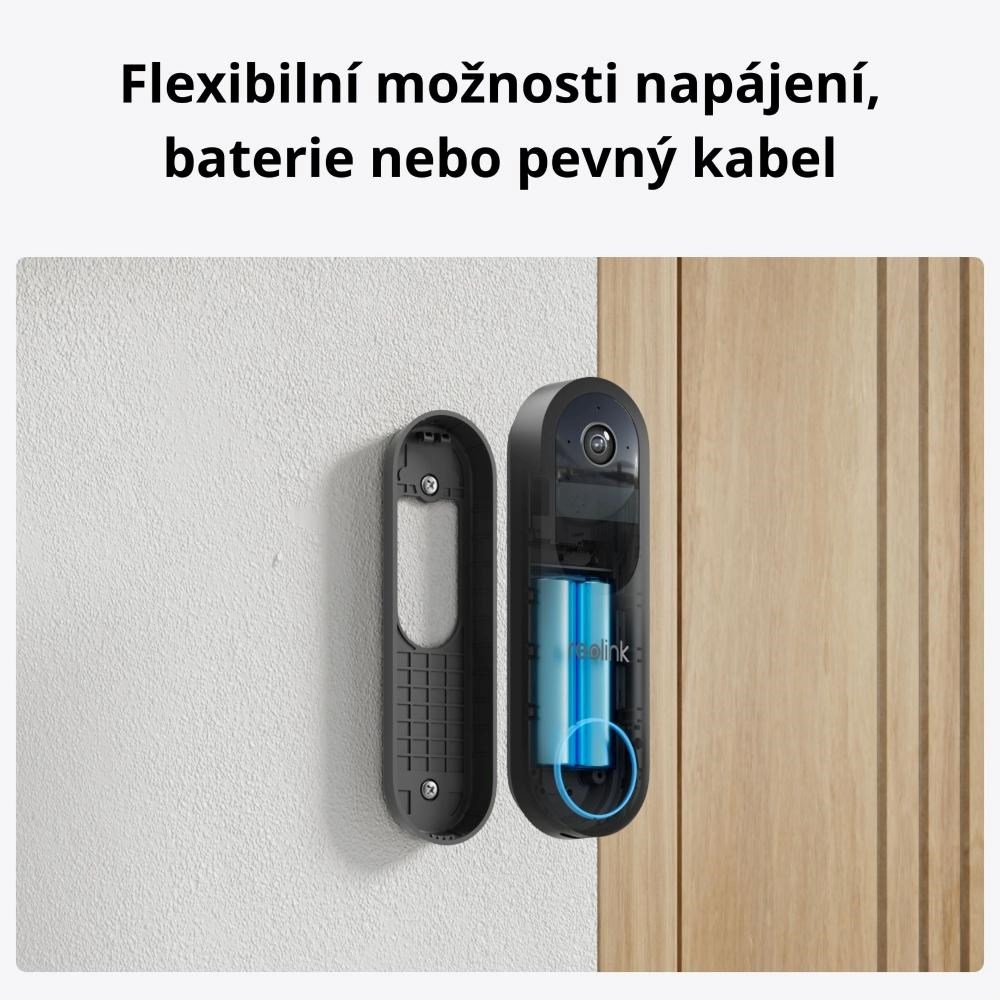 REOLINK bezpečnostní video zvonek D340B, 4MP, 2K, WiFi, černá5 